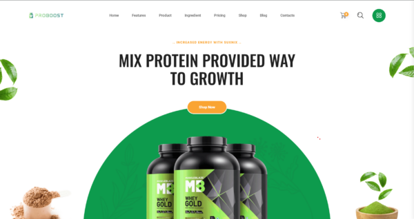 ProBoost Body Supplement Website