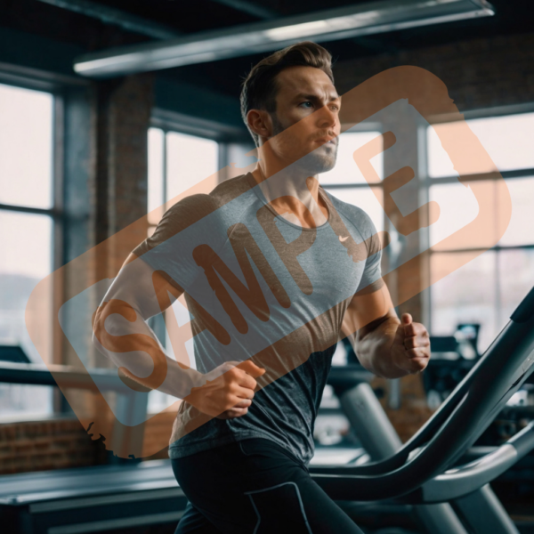 Man Treadmill Training Picture