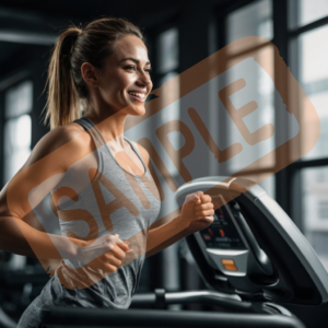 Women Treadmill Exercise Picture