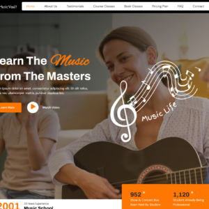 MusicVault - Music Wordpress Website